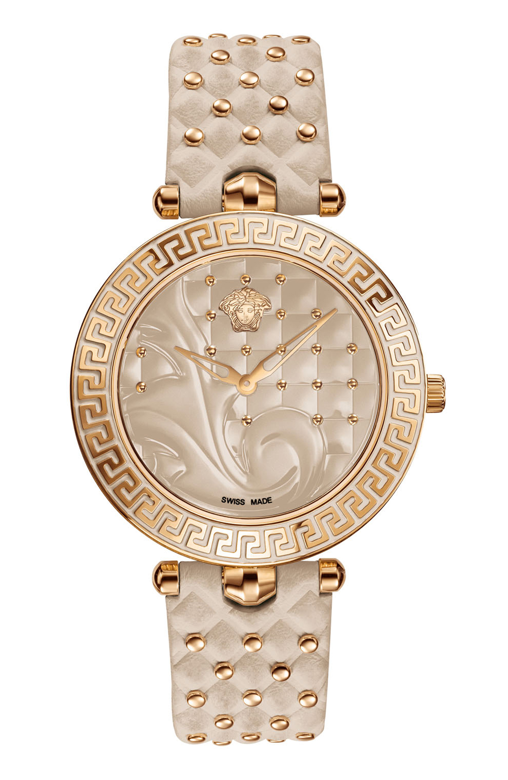 Versace QUARTZ watch 762.3 BEIGE ENAMELED DIAL